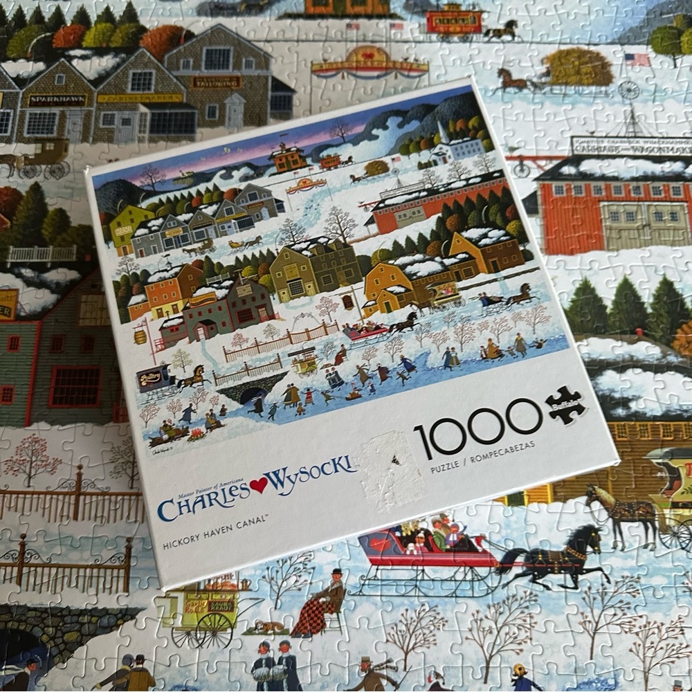 Charles Wysocki Winter wonderland 1000 piece puzzle